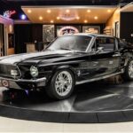 1967 Ford Mustang Front Angle Black POSTER 24 X 36 INCH SWEET!