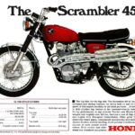 1969 Honda Scrambler 450 MX Motocross POSTER 24 X 36 INCH Sweet!