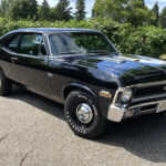 1970 Chevrolet Nova 396 Black (Front Angle) POSTER 24 X 36 INCH SWEET!