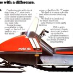 1973 Moto-Ski F Series Snowmobile SLED Poster 24 X 18 Inch SWEET!