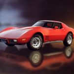 1977 CHEVY CORVETTE (red) POSTER 24 X 36 INCH Looks Awesome!