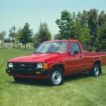 1986 Toyota Truck (Red - Lawn) POSTER 24 X 36 INCH Vintage Wall Art Nice!