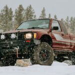 1990 Toyota 4X4 Truck (Snow) POSTER 24 X 36 INCH Vintage Wall Art NICE!