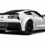 2016 Chevy Corvette Z06 White (REAR SIDE) POSTER 24 X 36 INCH
