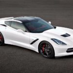 2017 Chevrolet Corvette White (Black Trim)  POSTER 24 X 36 INCH