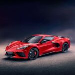2020 CHEVROLET CORVETTE RED (FRONT SIDE ANGLE) POSTER 24 X 36 INCH AWESOME!!!