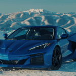 2025 Chevrolet Corvette E-Ray V8 Electric Sports Car (Snow) POSTER 24 X 36 INCH