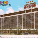 ASTROWORLD HOTEL POSTCARD POSTER 24 X 24 Inches beautiful Nostalgia HOUSTON TX