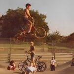 Bike Jump 1970s Evel Knievel Inspired POSTER 24 X 18 Inches Wall Art Sweet!