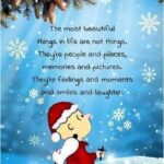 Charlie Brown Beautiful Things In Life POSTER 24 X 18 INCH Christmas Wall Art