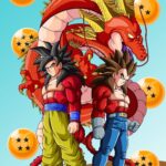 Dragon Ball GT Goku SSJ4 Vegeta SSJ4 POSTER 24 X 18" SWEET!