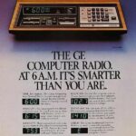GE Computer Radio Ad in 1981 POSTER 24 X 18 Inches NICE!