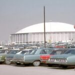 Houston Astrodome 1970s Parking Lot POSTER 24 X 18 Inches Nice Wall Art!