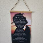 JESUS "THE LORDS PRAYER" 13x8" Religious Hanging Picture Home Decor OUR FATHER