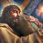 Jesus Christ Carrying The Cross (Dove) POSTER 8.5 X 11 INCH Catholic, Acts