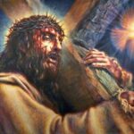 Jesus Christ Carrying The Cross POSTER 24 X 36 INCH Catholic ACTS SAINTS