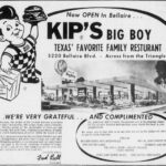 Kip's Big Boy Ad Fort Worth Texas 1966 POSTER 24 X 18 Inches Wall Art