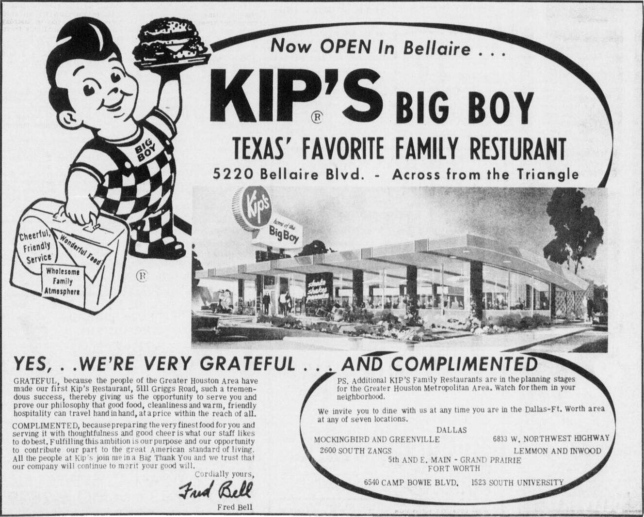 Kips-Big-Boy-Ad-Fort-Worth-Texas-1966-POSTER-24-X-18-Inches-Wall-Art-116457499511 Kip's Big Boy Ad Fort Worth Texas 1966 POSTER 24 X 18 Inches Wall Art - Image 1