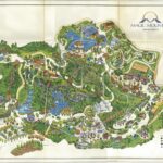 Magic Mountain Map 1971 POSTER 24 X 36 Inches Beautiful  Nostalgia Disneyland