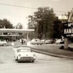 McDonald’s in the 1950s 1955 Oldsmobile 24 X 18 Inch POSTER Vintage Art