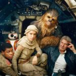 Movie POSTER Star Wars Ep 7 The Force Awakens Rey Finn Han Solo Chew 24x36