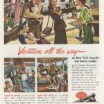 New York Centrals Railroad Ad 1947 (Vacation) POSTER 24 X 36 Inches Nice!