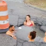 POTHOLE PARTY POSTER 24 X 18 INCH Street Potholes drinks liquor