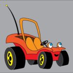 SPEED BUGGY SOLO POSTER 24 X 24 INCH 70's Cartoons