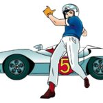 SPEED RACER & CAR POSTER 24 X 36 INCH 70's Cartoons Racer X