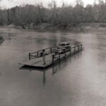 Sheffield Ferry Neches River Kirbyville TX 1950 POSTER 24 X 18 Inches Wall Art