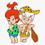 The Flintstones Pebbles and Bam Bam Vintage Comics 24 X 18 Inches Sweet!