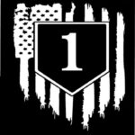 U.S. Army 1st Infantry Division (Flag) POSTER 24 X 24 Inches Awesome!
