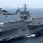 USS Enterprise (CVN-65) Helicopter POSTER 24 X 36 Inches Wall Art