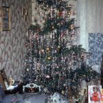Vintage Tinsel Christmas Tree  Classic Holiday Decor POSTER 24 X 18 Inches Sweet