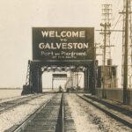 Welcome to Galveston Texas 1940s POSTER 24 X 18 Inches WALL ART