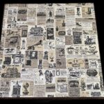 Wendy's Newspaper Table 70s 24X24 Vintage POSTER 24 X 24 Inches Wall Art