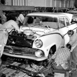 1955 FORD ASSEMBLY LINE POSTER 24 X 18 INCHES Vintage!