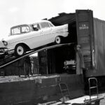 1957 Chevy Bel Air Car Go Rail POSTER 13 X 19 INCH POSTER