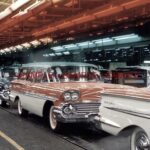 1958 CHEVROLET Assembly Line (Wagon) Classic POSTER 24 X 18 INCHES Vintage!