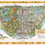 1958 Disneyland Map REPRODUCTION POSTER 24 X 36 Inches