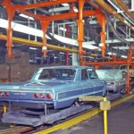 1964 CHEVROLET ASSEMBLY LINE Vintage POSTER 24 X 18 INCHES Vintage!