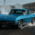 1966 Chevrolet Corvette Convertible Blue POSTER 24 X 36 INCH Sweet!