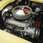 1966 Chevrolet Corvette Convertible Yellow (327 Engine) POSTER 24 X 36 INCH
