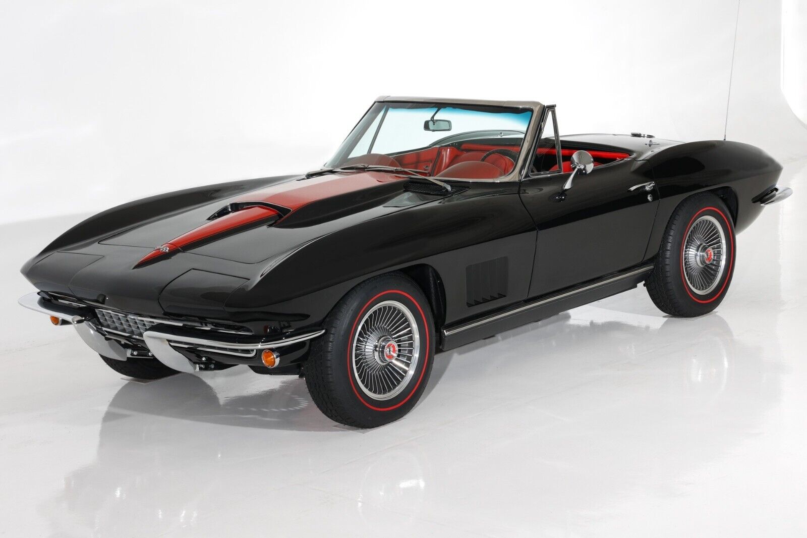 1967 Chevy Corvette 427 Poster 24x36 Classic Sports Car Art Vintage Collectible - Image 1