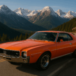 1969 AMC AMX (Mountain Road) Poster 24 X 36 Inch SWEET!