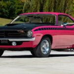 1970 PINK PLYMOUTH AAR CUDA POSTER 24 X 36 INCH SWEET LOOKING!!!