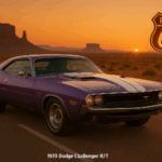 1971 Dodge Challenger R/T (Route 66 Sunset) Poster 24 X 36 Inch SWEET!