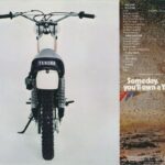 1975 Yamaha MX100B Spec Sheet Motocross Motorcycle POSTER 24 X 36 INCH Sweet!