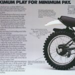 1975 Yamaha MX175 (Maximum Play) Motocross Motorcycle POSTER 24 X 36 INCH Sweet!