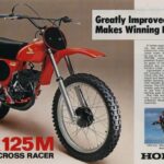 1976 Honda CR125M (Whip) Motocross Motorcycle POSTER 24 X 36 INCH Sweet!